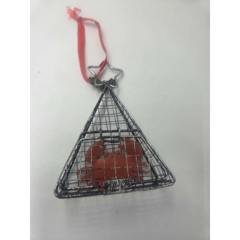 Wire Hanging Cage Crab Trap Christmas Tree Ornament by Kurt Adler